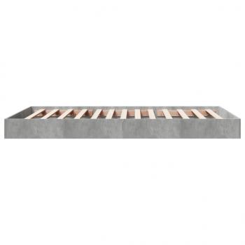 Bettgestell Betongrau 90x190 cm Holzwerkstoff