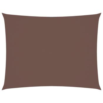 Sonnensegel Oxford-Gewebe Rechteckig 6x7 m Braun