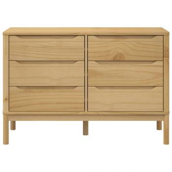 Kommode FLORO Wachsbraun Massivholz Kiefer