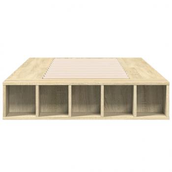 Bettgestell Sonoma-Eiche 90x200 cm Holzwerkstoff