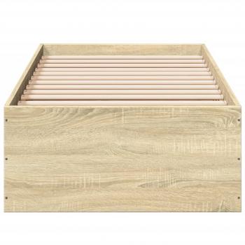 Bettgestell Sonoma-Eiche 75x190 cm Holzwerkstoff