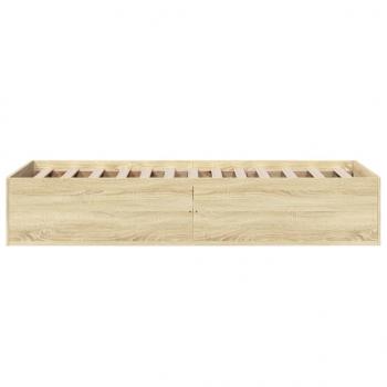 Bettgestell Sonoma-Eiche 75x190 cm Holzwerkstoff