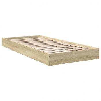 Bettgestell Sonoma-Eiche 75x190 cm Holzwerkstoff