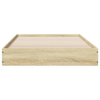 Bettgestell Sonoma-Eiche 75x190 cm Holzwerkstoff