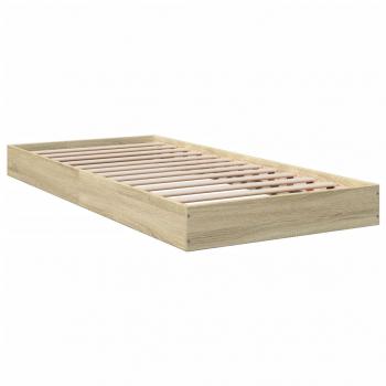Bettgestell Sonoma-Eiche 75x190 cm Holzwerkstoff