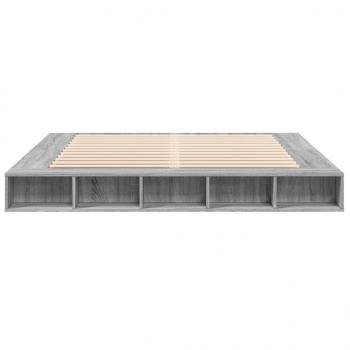 Bettgestell Grau Sonoma 180x200 cm Holzwerkstoff