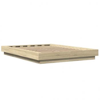Bettgestell Sonoma-Eiche 120x200 cm Holzwerkstoff