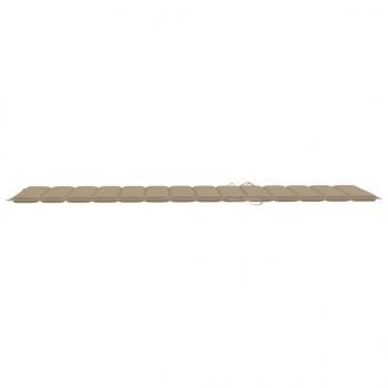Sonnenliegen-Auflage Beige 200x70x3 cm Oxford-Gewebe