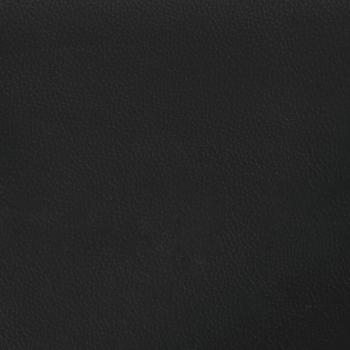 Bett mit Matratze Schwarz und Weiß 160x200 cm Kunstleder