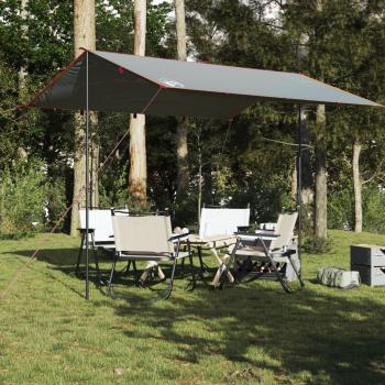 ARDEBO.de - Tarp Grau und Orange 360x294 cm Wasserdicht