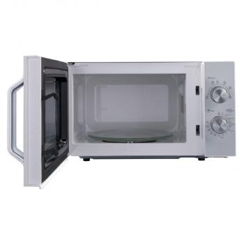 Sharp R204WA Mikrowelle 20 Liter Garraum, 800 Watt, Glasdrehteller(24,5cm), 2 Drehknopf Bedienung, weiß
