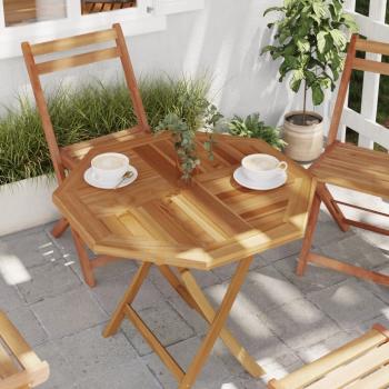 ARDEBO.de - Tischplatte 70x70x2,5 cm Achteckig Massivholz Teak