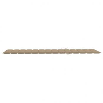 Sonnenliegen-Auflage Beige 200x60x3 cm Oxford-Gewebe