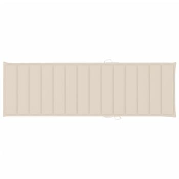 Sonnenliegen 2 Stk. mit Auflagen Massivholz Akazie