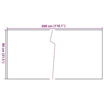 Balkon-Sichtschutz Anthrazit 300x80 cm Poly Rattan