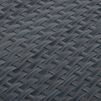 Balkon-Sichtschutz Anthrazit 300x80 cm Poly Rattan