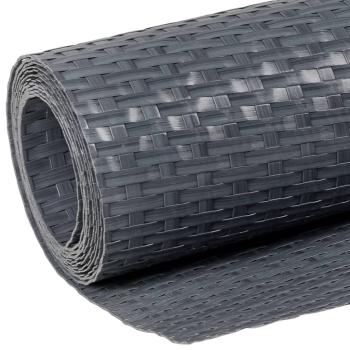 Balkon-Sichtschutz Anthrazit 1000x100 cm Poly Rattan