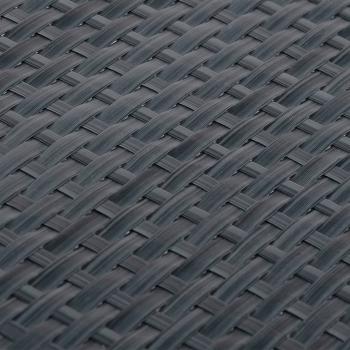 Balkon-Sichtschutz Anthrazit 400x100 cm Poly Rattan