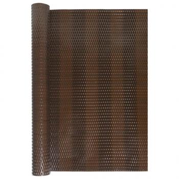 ARDEBO.de - Balkon-Sichtschutz Braun und Schwarz 1000x90 cm Poly Rattan