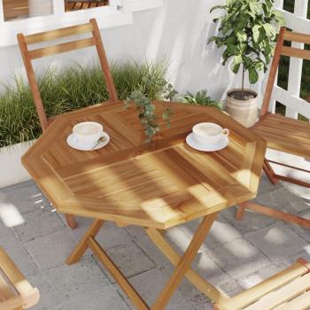 ARDEBO.de - Tischplatte 80x80x2,5 cm Achteckig Massivholz Teak