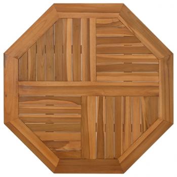 Tischplatte 60x60x2,5 cm Achteckig Massivholz Teak
