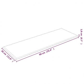 Wandpaneele 12 Stk. Gelb 90x30 cm Samt 3,24 m²