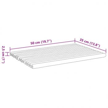 Badematten 2 Stk. 50x35 cm Bambus
