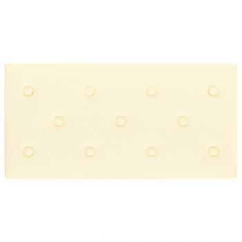 Wandpaneele 12 Stk. Creme 60x30 cm Kunstleder 2,16 m²