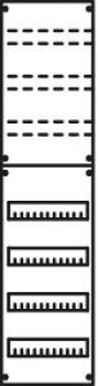 ARDEBO.de STRIEBEL & JOHN 1V3KA /37641 Verteilerfeld BH3, 1-Feld, 84PLE (2CPX037641R9999), 1050x250x120 mm