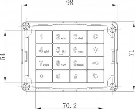 Busch-Jaeger 83171-660-101 Busch-Welcome® Tastatur-Modul (2CKA008300A0517)