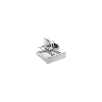 ARDEBO.de Ritter AES72SR-H Einbau-Allesschneider, Normschubladen ab 50 cm, 2-Finger-Einschaltsystem, mit Haltewinkel für Fingerschutz und Restehalter