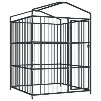Outdoor-Hundezwinger mit Überdachung 150 x 150 x 200 cm