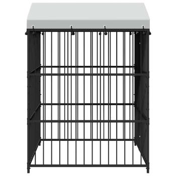 Outdoor-Hundezwinger mit Überdachung 150 x 150 x 200 cm