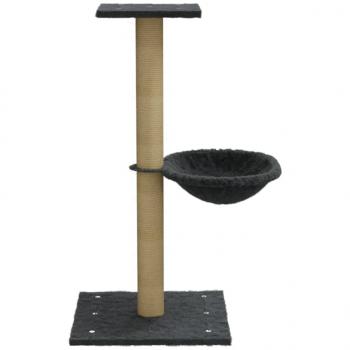 Kratzbaum mit Sisal-Kratzsäule Dunkelgrau 74 cm