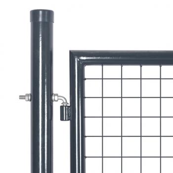 Mesh-Gartentor Anthrazit 300x175 cm Verzinkter Stahl