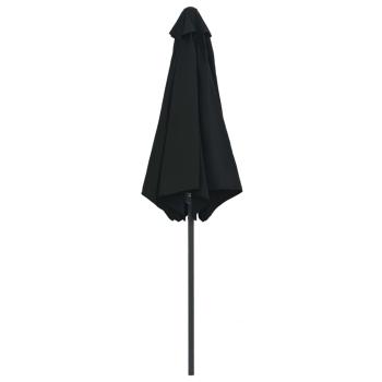 ARDEBO.de - Sonnenschirm mit Aluminium-Mast 270 x 246 cm Schwarz