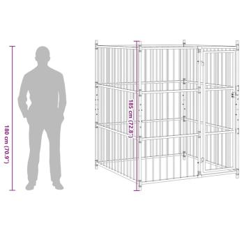 Outdoor-Hundezwinger 150 x 150 x 185 cm