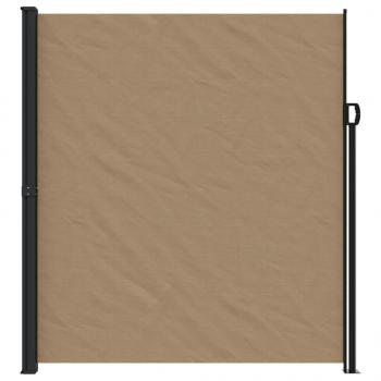 Seitenmarkise Ausziehbar Taupe 220x600 cm