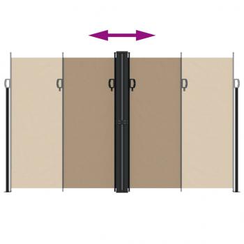 Seitenmarkise Ausziehbar Taupe 200x600 cm