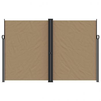 Seitenmarkise Ausziehbar Taupe 220x600 cm