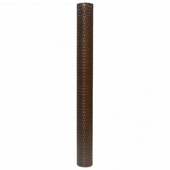 Balkon-Sichtschutz Braun und Schwarz 300x100 cm Poly Rattan