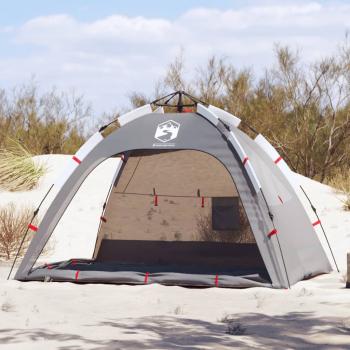 ARDEBO.de - Strandzelt 2 Personen Grau Quick Release Wasserdicht