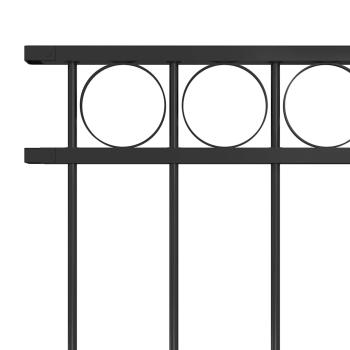 Zaunfeld Stahl 1,7x1,5 m Schwarz