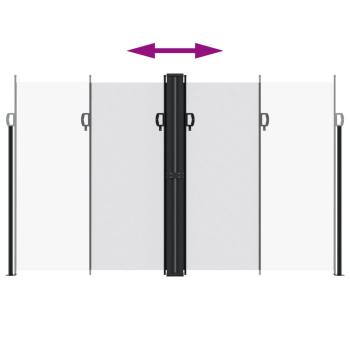 Seitenmarkise Ausziehbar Weiß 200x600 cm