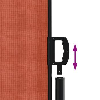 Seitenmarkise Ausziehbar Terrakottarot 200x600 cm *ANGEBOT*