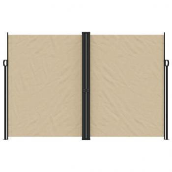 Seitenmarkise Ausziehbar Beige 220x600 cm