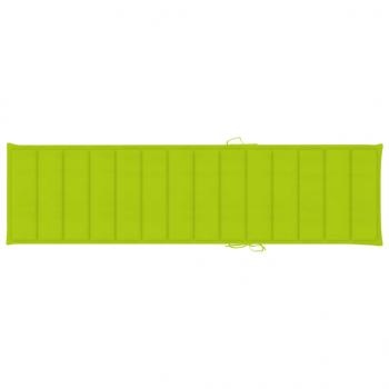 Sonnenliegen-Auflage Hellgrün 200x50x3 cm Oxford-Gewebe