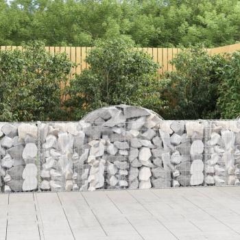 ARDEBO.de - Gabionen mit Hochbogen 25 Stk. 200x30x80/100cm Verzinktes Eisen