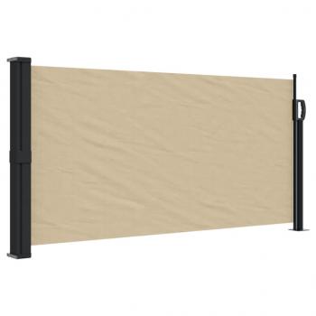 ARDEBO.de - Seitenmarkise Ausziehbar Beige 100x500 cm