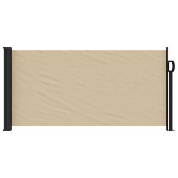 Seitenmarkise Ausziehbar Beige 100x500 cm